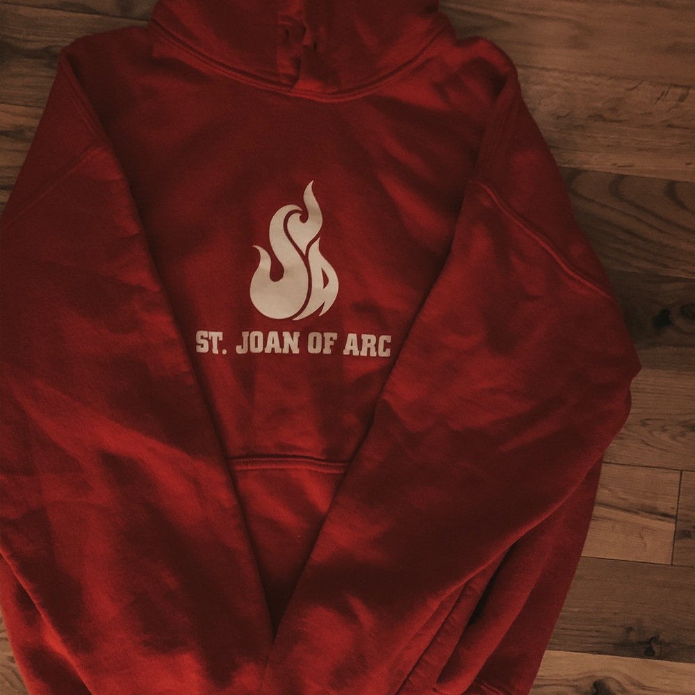vintage st. joan of arc hoodie